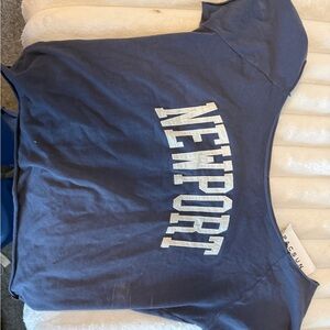 Brandy Melville Navy Newport Tee